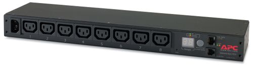 APC Netshelter Rack PDU, Metered, 1U, 12A/208V, 10A/230V, (8) C13 (AP7820B)