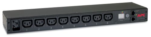 APC Rack PDU Metered 1U 16A 208/230V 8 C13 Input Connections IEC-320 C20 (AP7821B)