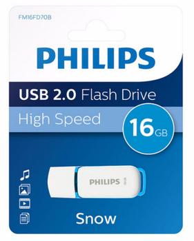 PHILIPS USB-Stick 16GB 2.0 USB Snow Edition blue (FM16FD70B/00)