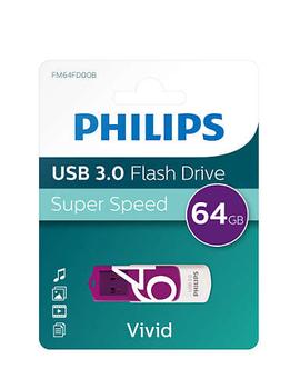 PHILIPS Fm64Fd00B Usb Flash Drive 64 (FM64FD00B/00)