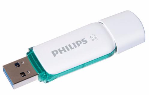 PHILIPS USB-Stick  8GB 3.0 USB Drive Snow super fast green (FM08FD75B/00)