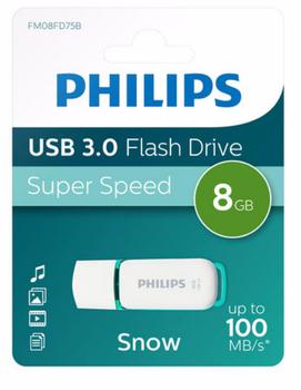 PHILIPS USB-Stick  8GB 3.0 USB Drive Snow super fast green (FM08FD75B/00)