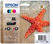 EPSON n Ink Cartridges,  603, Starfish, Multipack,  1 x 8.9 ml Black, 1 x 4.0 ml Cyan, 1 x 4.0 ml Magenta, 1 x 4.0 ml Yellow, Standard (C13T03A64010)