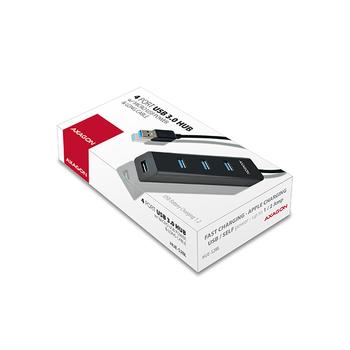 AXAGON 4x USB3.0 Charging Hub 1.2m Cable. MicroUSB Factory Sealed (HUE-S2BL)