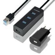 AXAGON 4x USB3.0 Charging Hub 1.2m Cable. MicroUSB Factory Sealed