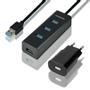 AXAGON 4x USB3.0 Charging Hub 1.2m Cable. MicroUSB Factory Sealed (HUE-S2BP)