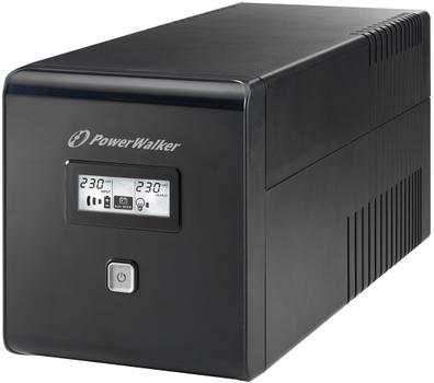 POWERWALKER Power Walker UPS Line-Interactive 1000VA 2x 230V PL, 2x IEC, RJ11/ RJ45,  USB, LCD (VI 1000 LCD)