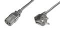 ASSMANN Electronic Power Cord. CEE 7/7 (Typ-F) 90µ angled - C13 M/F. 