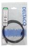 DELTACO Ultra Slim U/UTP Cat.6 patch cable, OD:2.6mm, 2m, Black (UUTP-1403)