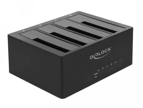 DELOCK USB Type-Câ?¢ Docking Station for 4 x SATA HDD / SSD (63930)