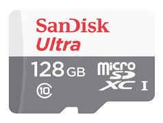 SANDISK Ultra uSD 80MB/s C10 UHS White/ Grey Card (SDSQUNS-128G-GN6MN)