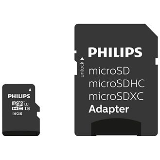 PHILIPS SD Micro SDHC Card  32GB Card Class 10 incl. Adapter (FM32MP45B/00)