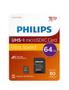 PHILIPS SD Micro SDHC Card  64GB Card Class 10 incl. Adapter (FM64MP45B/00)