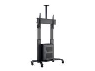 Multibrackets M Public Floorstand Dual Pillar 180 HD with AV Cabinet - vogn - for LCD-skjerm - svart (7350073737680)