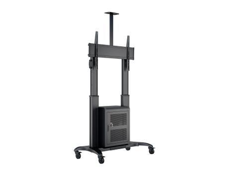 Multibrackets M Public Floorstand Dual Pillar 180 HD with AV Cabinet - vogn - for LCD-skjerm - svart (7350073737680)