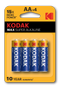 KODAK MAX alkaline AA battery (4 pack)