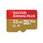 SANDISK Extreme Plus microSDHC 32GB + SDAdapter + Rescue Pro Deluxe 100MB/sA1C10V30UHS-IU3