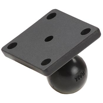 RAM MOUNT Ball Adapter with AMPS Plate 1'' Rubber Ball / 2" x 1.7" Base (RAM-B-347U)