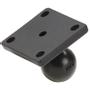 RAM MOUNT Ball Adapter with AMPS Plate 1'' Rubber Ball / 2" x 1.7" Base