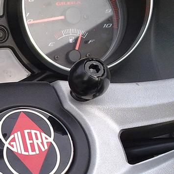 RAM MOUNT Motorcycle Handlebar Clamp Base | with M8 Bolts (RAM-B-367U)