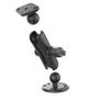 RAM MOUNT Double Ball Drill-Down Mount with Diamond Plate (RAM-B-138U)