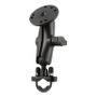 RAM MOUNT Handlebar U-Bolt Double Ball Mount with Round Plate