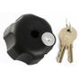 RAM MOUNT Key Lock Knob with Brass Insert for B Size Socket Arms