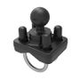 RAM MOUNT Double U-Bolt Ball Base For 1'' - 1.25'' Rails