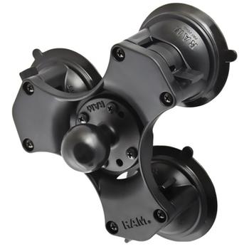 RAM MOUNT Twist-Lock Triple Suction Cup Ball Base (RAP-365-224-1U)