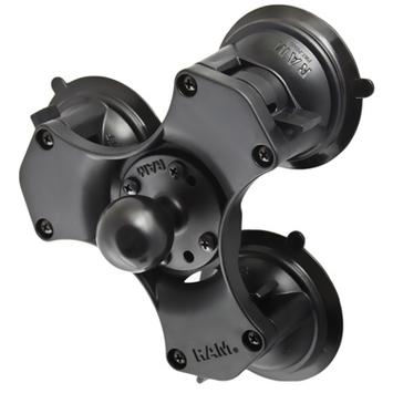 RAM MOUNT Twist-Lock Triple Suction Cup Ball Base (RAP-365-224-1U)