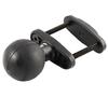 RAM MOUNT UNPK RAM CLAMP BASE W/BALL 2 MAX WIDTH