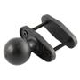RAM MOUNT UNPK RAM CLAMP BASE W/BALL 2.5 MAX WIDTH