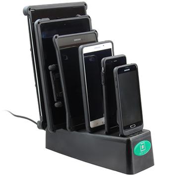 RAM MOUNT 6-Port Desktop Charger for IntelliSkin Products (RAM-GDS-DOCK-6G1PU)