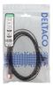 DELTACO Tough Flat CAT.6A U/FTP Patch Cable, 32AWG, 2m, black (UFTP-2313)