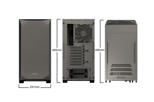 BE QUIET! Pure Base 500, metallic grey, ATX, M-ATX, mini-ITX case (BG036)