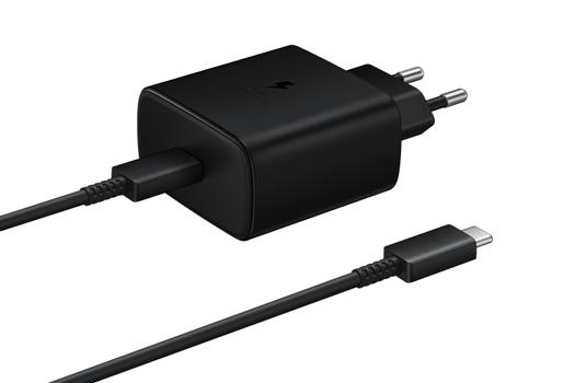 Samsung Travel Adapter EP-TA845 45W 3A - Super Fast Charge 2.0 inkludert USB-C-kabel - svart (EP-TA845XBEGWW)