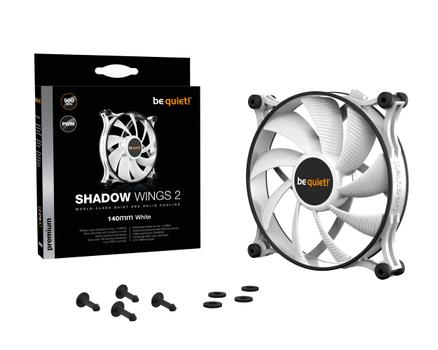 BE QUIET! Shadow Wings 2 PWM White 140mm case fan (White) (BL091)