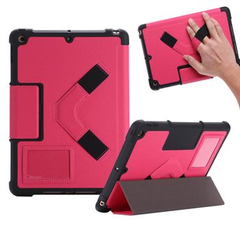 NUTKASE BumpKase - Vikbart fodral för surfplatta - eco-läder,  termoplastisk polyuretan (TPU) - rosa - för Apple 9.7-inch iPad (5:e generation,  6:e generation) (NK014PI-EL)