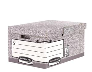 FELLOWES Bankers Box Flip Top Storage Box Board Grey (Pack 10) 1181501 (1181501)