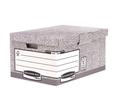 FELLOWES Bankers Box Flip Top Storage Box Board Grey (Pack 10) 1181501 (1181501)