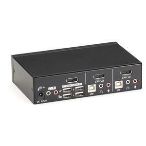 BLACK BOX ServSwitch,  2560 x 1600 pixel, USB, USB, DisplayPort,   DisplayPort,   Sort (KV9702A)