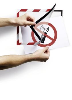 DURABLE DURAFRAME SECURITY A4 2 Stück rot/weiß (4944132)