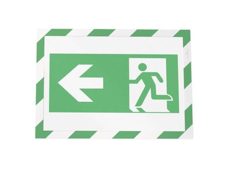 DURABLE DURAFRAME SECURITY Self-Adhesive Safety Sign & Document Holder with Magnetic Frame A4 Green/ White (Pack 2) - 4944131 (4944131)