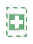 DURABLE DURAFRAME SECURITY Magnetic Frame Safety Sign & Document Holder A4 Green/ White (Pack 5) - 4945131 (4945131)