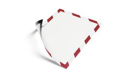 DURABLE DURAFRAME MAGNETIC SECURITY A4 5St rot/weiß