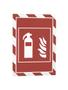 DURABLE DURAFRAME SECURITY Magnetic Frame Safety Sign & Document Holder A4 Red/White (Pack 5) - 4945132 (4945132)