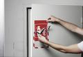 DURABLE DURAFRAME SECURITY Magnetic Frame Safety Sign & Document Holder A4 Red/White (Pack 5) - 4945132 (4945132)