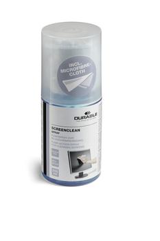 DURABLE SCREENCLEAN SPRAY 200ml Pump Action Spray + Cloth 582300 (582300)