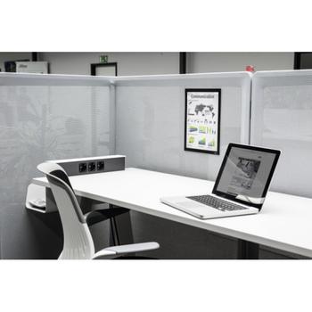 DURABLE DURAFRAME GRIP Sign & Document Holder with Magnetic Frame for Fabric Surfaces A4 Black - 496801 (496801)
