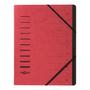 PAGNA Ordnungsmappe 12 Fächer 1-12 rot